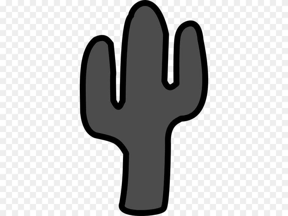 Cactus Silhouette Clipart, Clothing, Cutlery, Glove, Fork Free Transparent Png