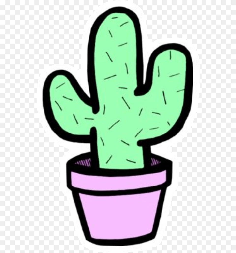 Cactus Tumblr Cute Green Perfect Nice Plant Decor Perfe, Clothing, Glove, Baby, Person Free Png