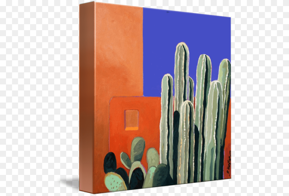 Cactus Wall, Plant, Art, Modern Art Png Image