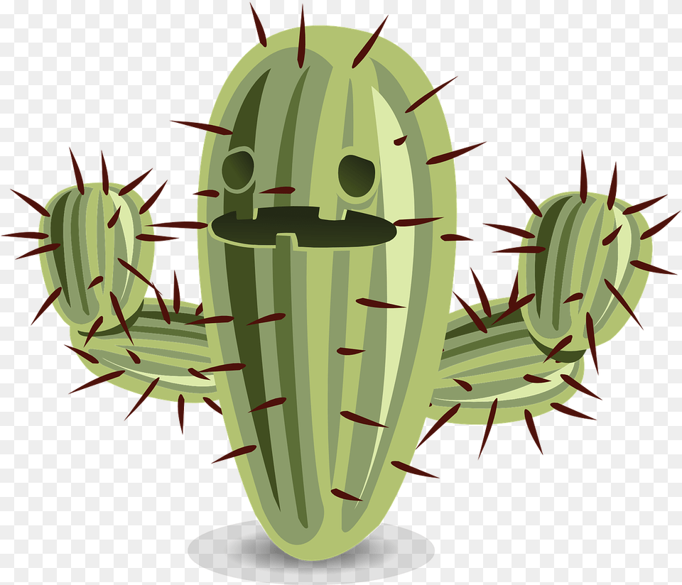 Cactus With Face, Plant, Head, Person Free Transparent Png