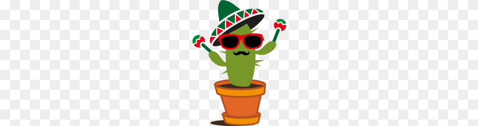 Cactus With Sombrero And Maracas, Clothing, Hat, Baby, Person Png