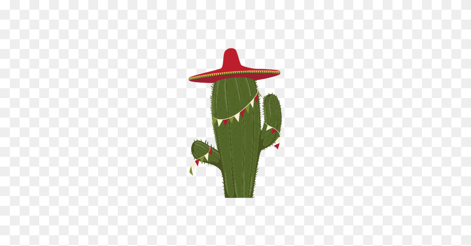 Cactus With Sombrero Vector And Clothing, Hat, Person, Plant Free Transparent Png