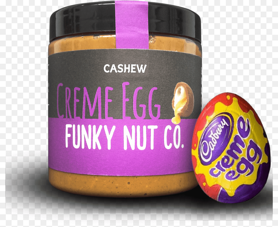 Cadbury Creme Egg Nut Butter From Funky Nut Co Cadbury Creme Egg Spread, Ball, Rugby, Rugby Ball, Sport Png