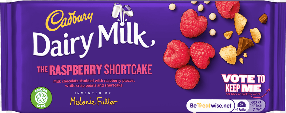 Cadbury Dairy Milk The Raspberry Shortcake 110g Frutti Di Bosco, Berry, Food, Fruit, Plant Png