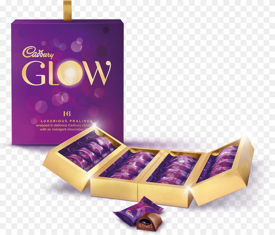 Cadbury Glow Customisable Premium Chocolate Pralines Cadbury Dairy Milk Glow, Lighting, Purple, Ice Png