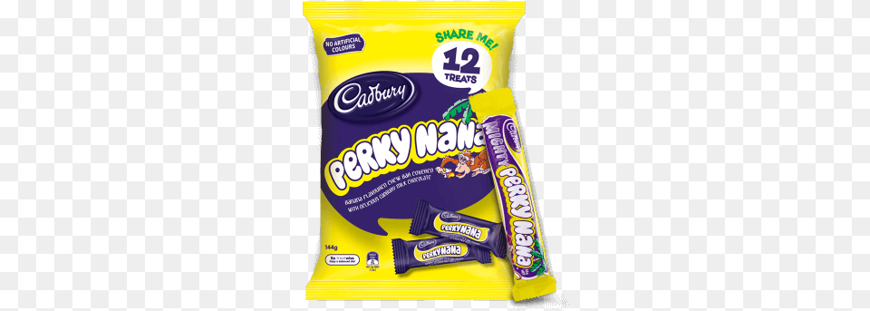 Cadbury Mighty Perky Nana, Food, Sweets, Ketchup Png Image