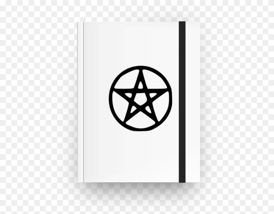 Caderno Pentagrama De Astro Tarotna Two Crescent Moons And Pentagram, Star Symbol, Symbol, Machine, Wheel Free Png