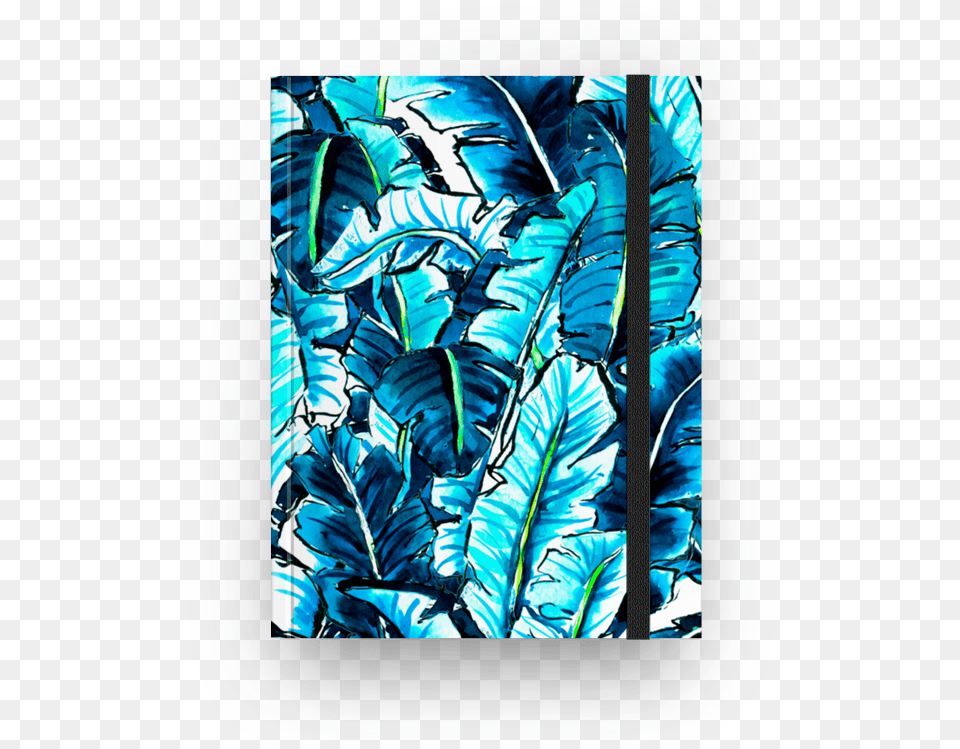 Caderno Watercolor Banana Palm Leaf De Marta Barragn Turquoise, Cushion, Plant, Home Decor, Person Free Transparent Png