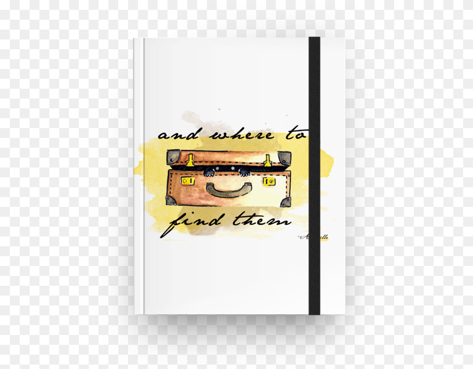 Caderno Where To Find Them De Andressa Camillena Meu Pai Meu Heroi, First Aid, Text, Bag Free Png Download