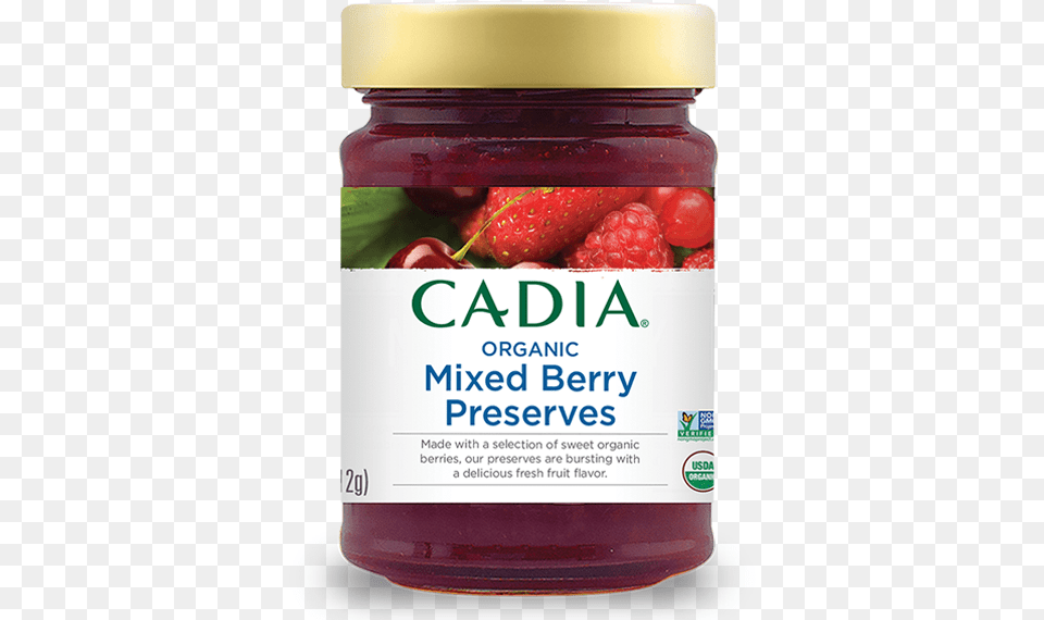 Cadia Organic And Non Gmo Preserves Are Made With Frutti Di Bosco, Berry, Food, Fruit, Jam Free Png Download