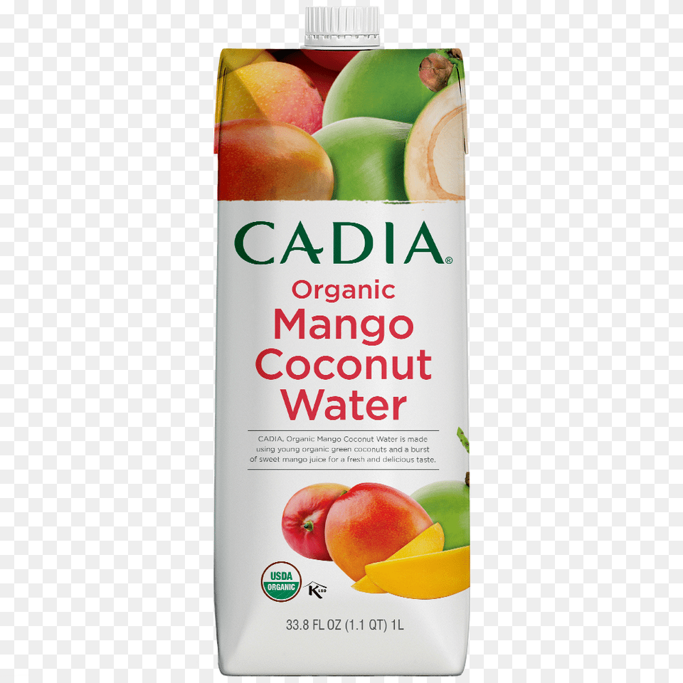 Cadia Organic Pineapple Amp Mango Coconut Water, Food, Fruit, Plant, Produce Free Png Download