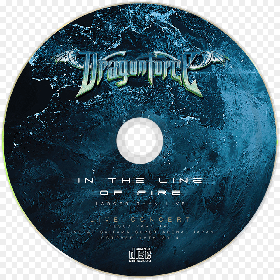 Cadiesart Dvd Packaging Dragonforce In The Line Of Fire Blu Ray Label, Disk Free Png Download