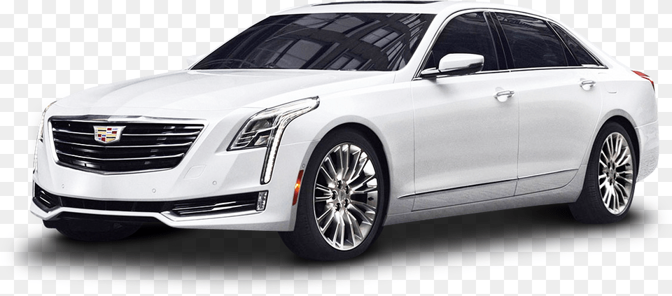 Cadillac Ct6 White Car Cadillac, Wheel, Vehicle, Machine, Sedan Png Image