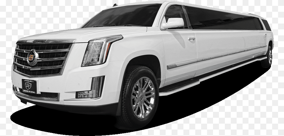 Cadillac Escalade Limo White Stretch White Escalade, Wheel, Vehicle, Machine, Transportation Free Png