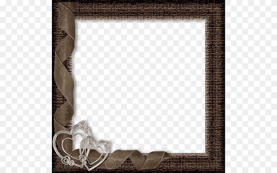 Cadre Coeur Brun Crea Emy Picture Frame, Blackboard Png Image