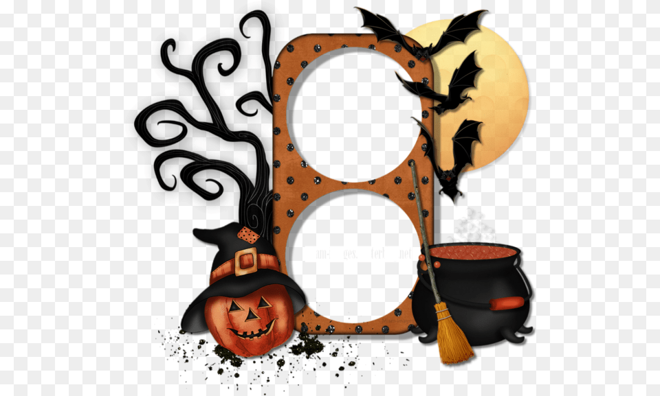 Cadre Halloween 31 Octobre Halloween Frame Witch Hat, Festival Png