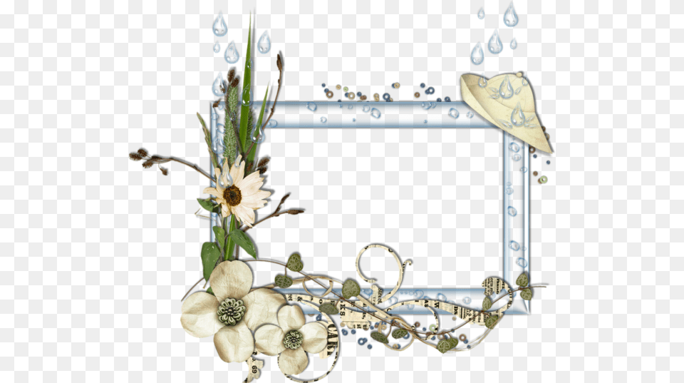 Cadre Jour De Pluie Craft, Anemone, Flower, Plant, Flower Arrangement Free Transparent Png