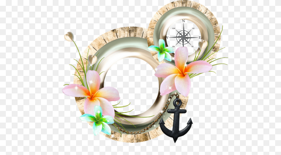 Cadre Mer Plage Vacances D T Centrepiece, Flower, Flower Arrangement, Plant, Art Free Transparent Png