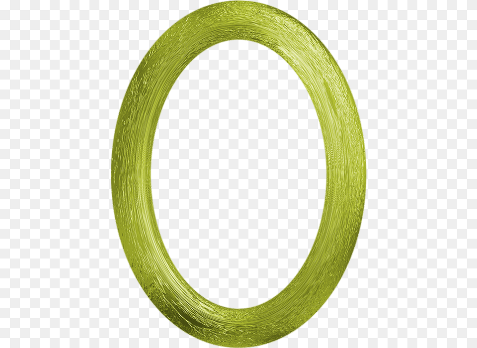 Cadre Ovale Bangle, Oval, Green Png Image