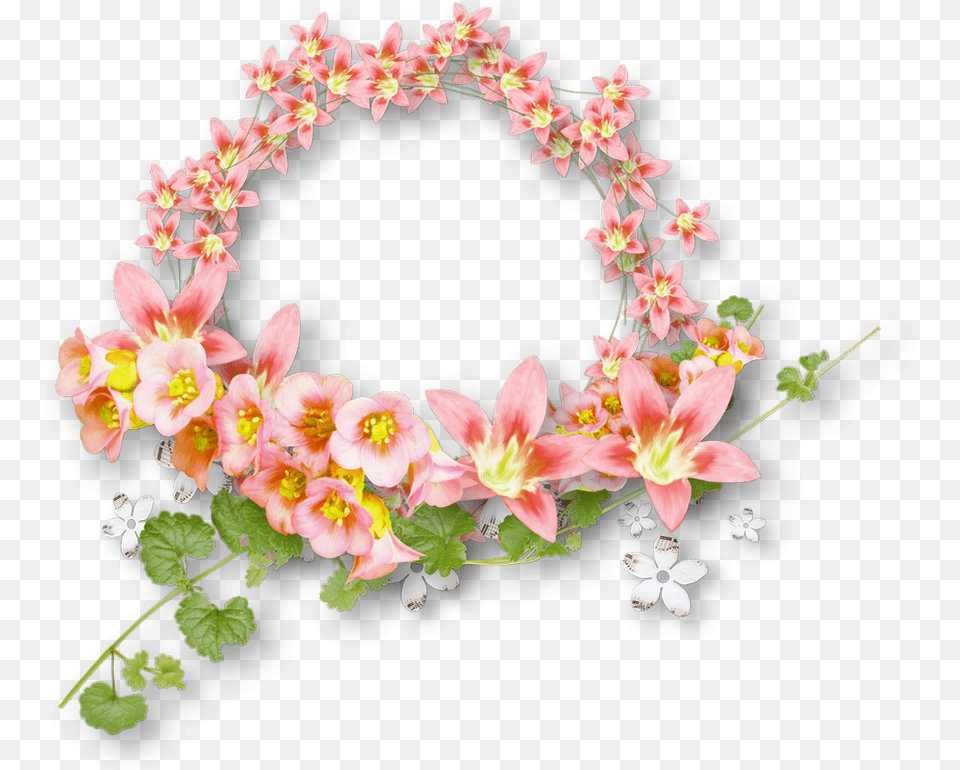 Cadre Printemps Pques Cluster Kartun Bunga Untuk Bingkai, Accessories, Flower, Flower Arrangement, Plant Png Image