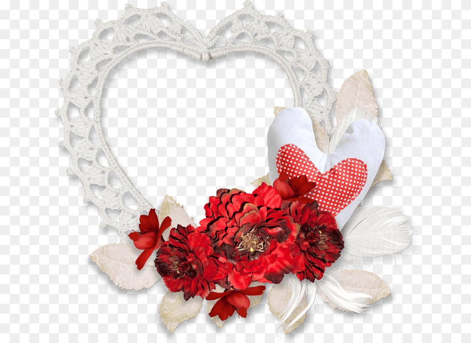 Cadre St Valentin Coeur Heart, Flower, Plant, Rose, Flower Arrangement Free Png Download