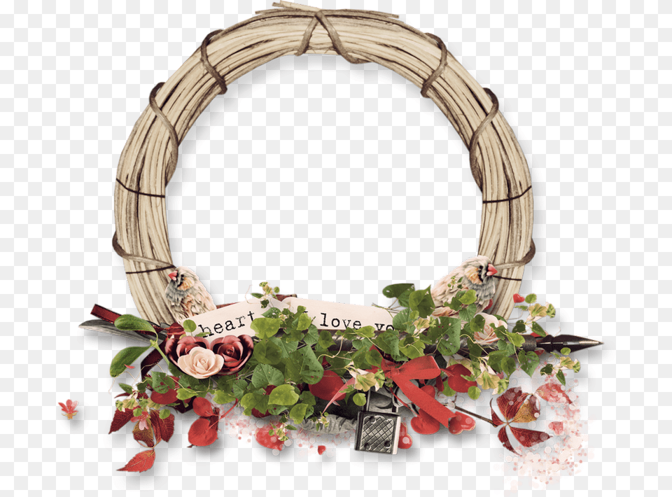 Cadre St Valentin Rope Wreaths, Flower, Flower Arrangement, Flower Bouquet, Plant Png Image