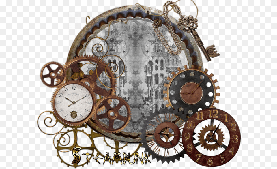 Cadres Clusters Steampunk Pour Vos Crations Uttermost 35 By 3 14 By 35 Inch Rusty Movements Clock, Machine, Wheel, Wristwatch Free Transparent Png