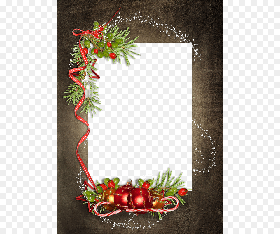 Cadres De Noel Christmas Dinner Border Clipart, Plant Free Png Download