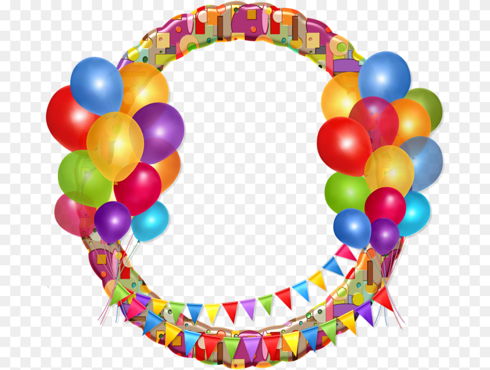 Cadres Et Bordures Globos Feliz, Balloon Free Png Download