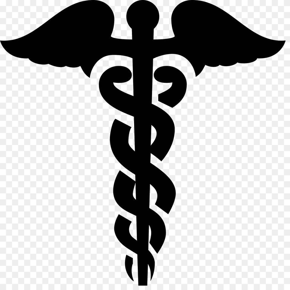 Caduceus, Gray Free Transparent Png