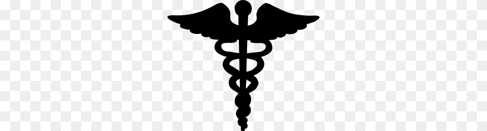 Caduceus Clip Art Black Caduceus Clip Art, Gray Png