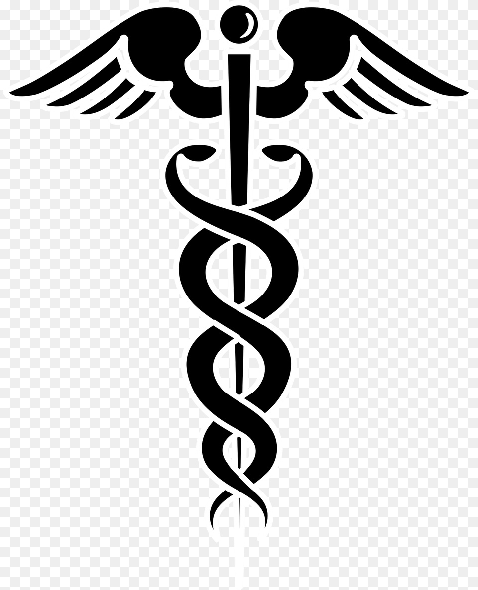 Caduceus Clipart, Emblem, Symbol, Stencil Png