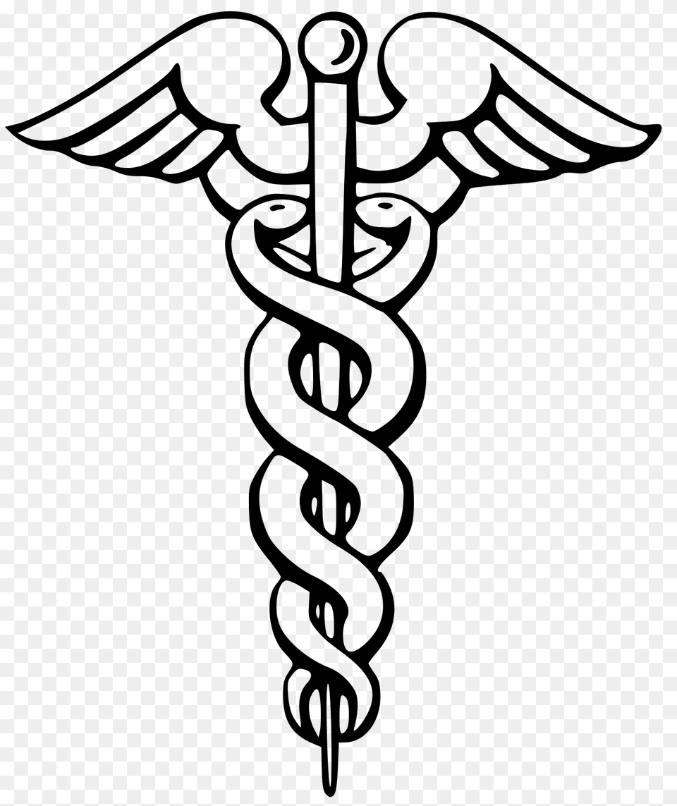 Caduceus Clipart, Emblem, Symbol, Cross Png