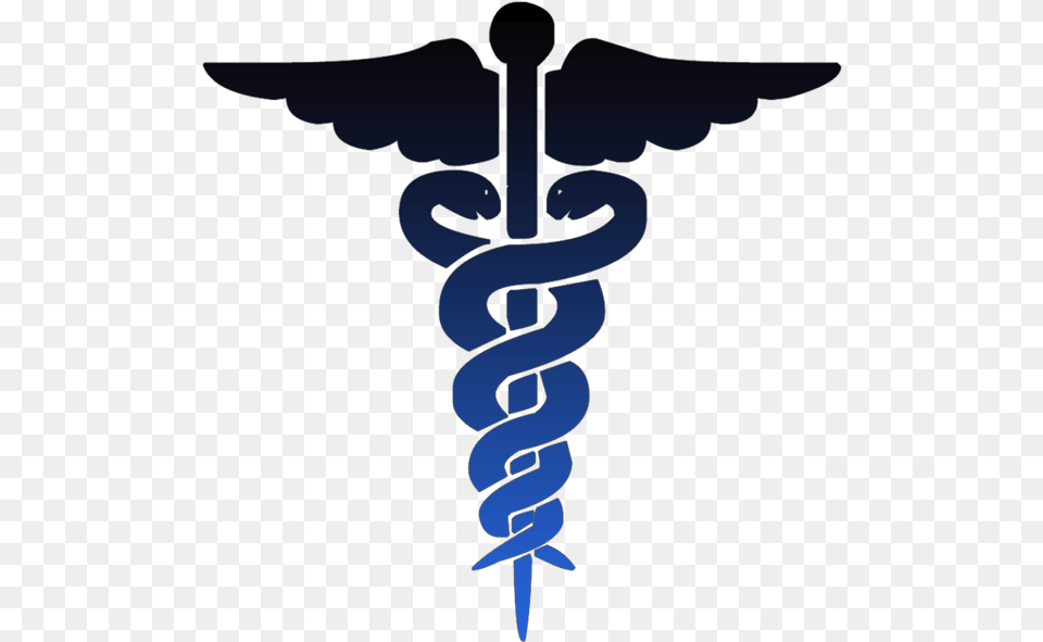 Caduceus Medical Symbol Black Blue Medical Symbol No Medical Symbol, Knot Free Png