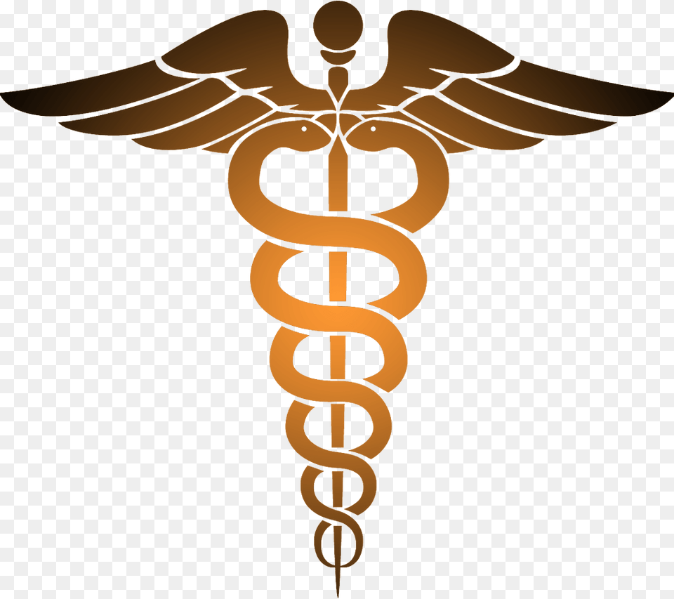 Caduceus Orange Non Emergency Medical Transportation Logo, Emblem, Symbol, Cross Png