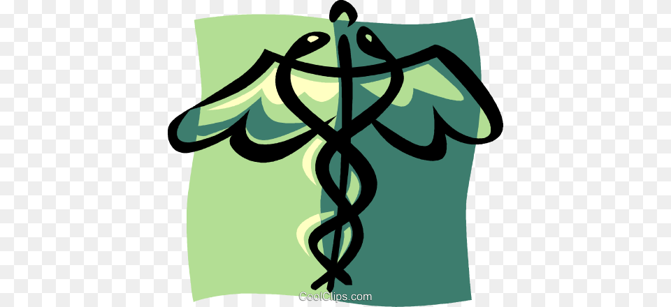 Caduceus Royalty Vector Clip Art Illustration, Cross, Symbol, Ammunition, Grenade Free Png