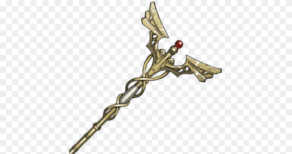 Caduceus Staff Fire Emblem Wiki Fandom Fe3h Caduceus Staff, Sword, Weapon Free Png Download