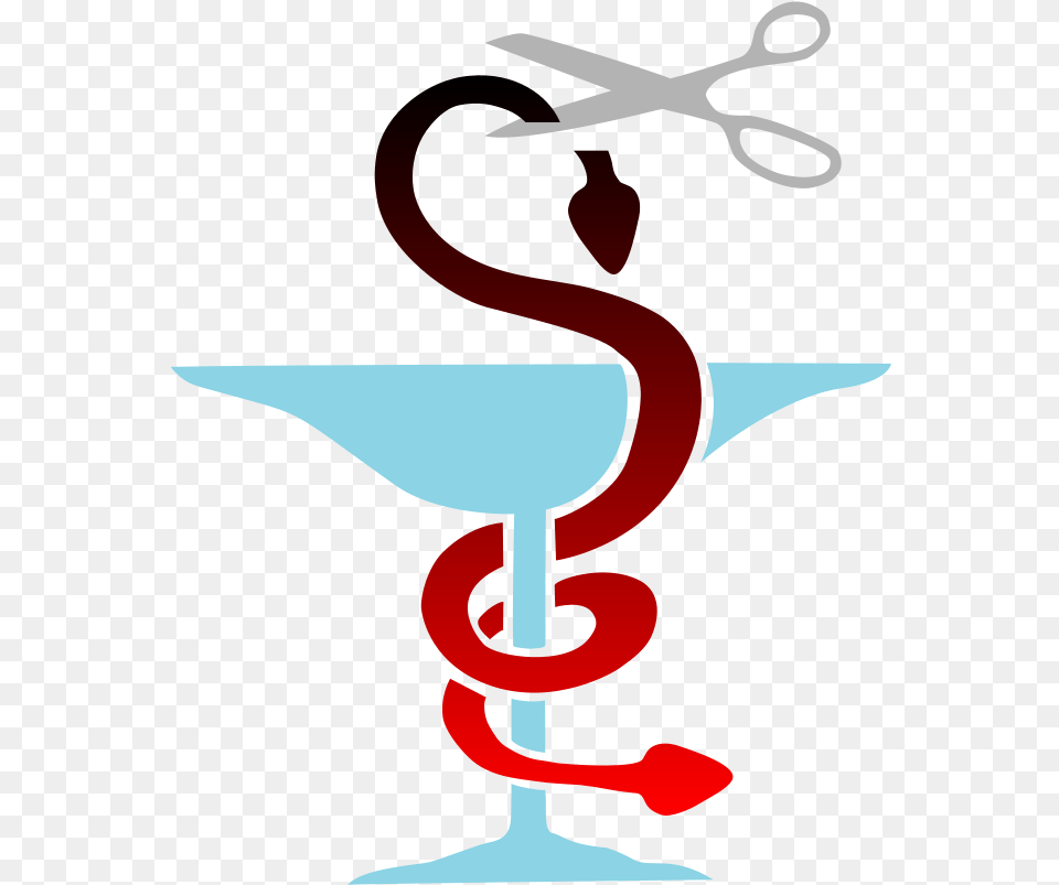 Caduceus Svg Clip Arts Cutting The Head Of The Snake, Alcohol, Beverage, Cocktail Free Png Download