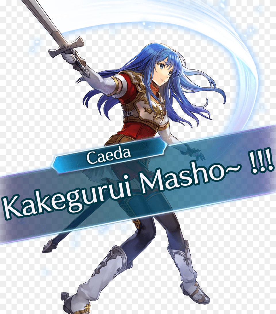 Caeda Saying Quotkakegurui Masho Quot Caeda Fire Emblem, Book, Comics, Publication, Weapon Free Png Download