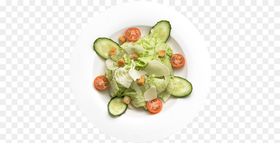 Caesar Salad Without Chicken Garden Salad, Food, Food Presentation, Plate, Cucumber Png