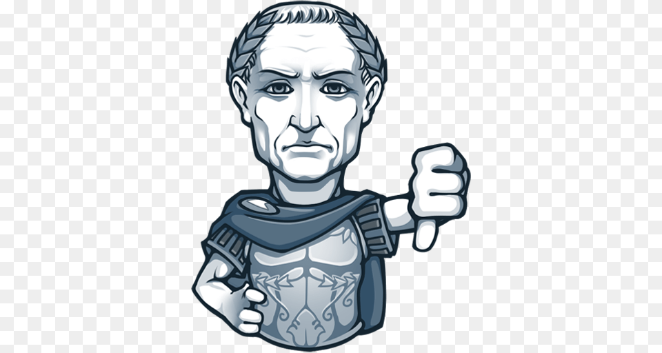Caesar Sticker Thumb Down, Art, Baby, Person, Drawing Free Png Download