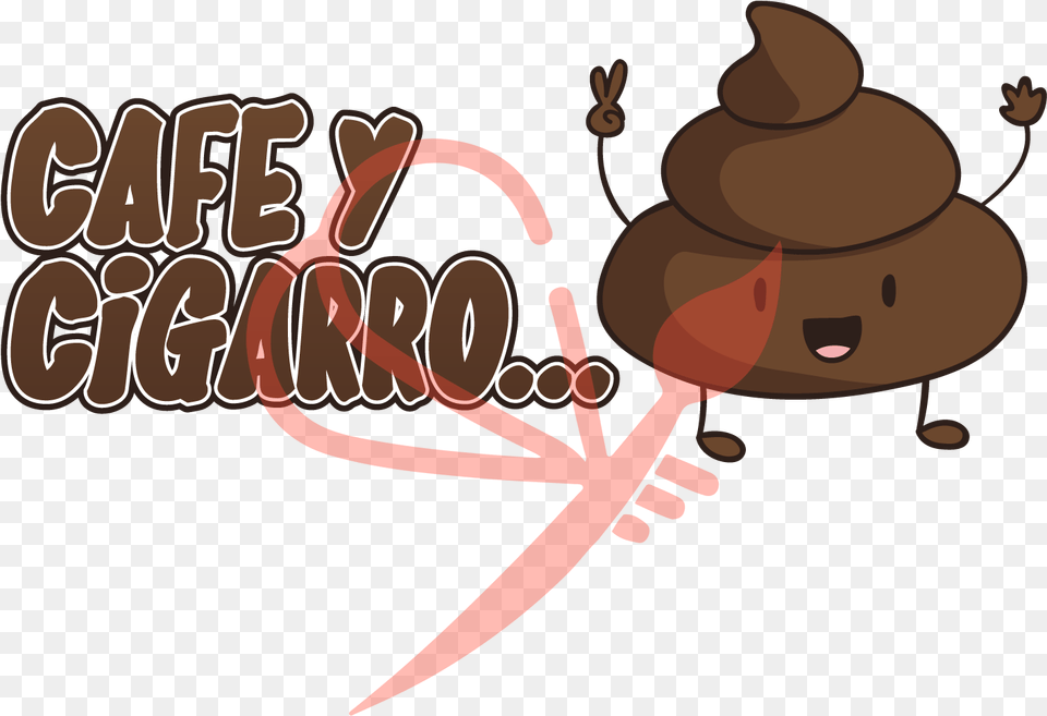 Caf Y Cigarro Poop And Toilet Paper Cartoon, Clothing, Hat, Dynamite, Weapon Free Transparent Png