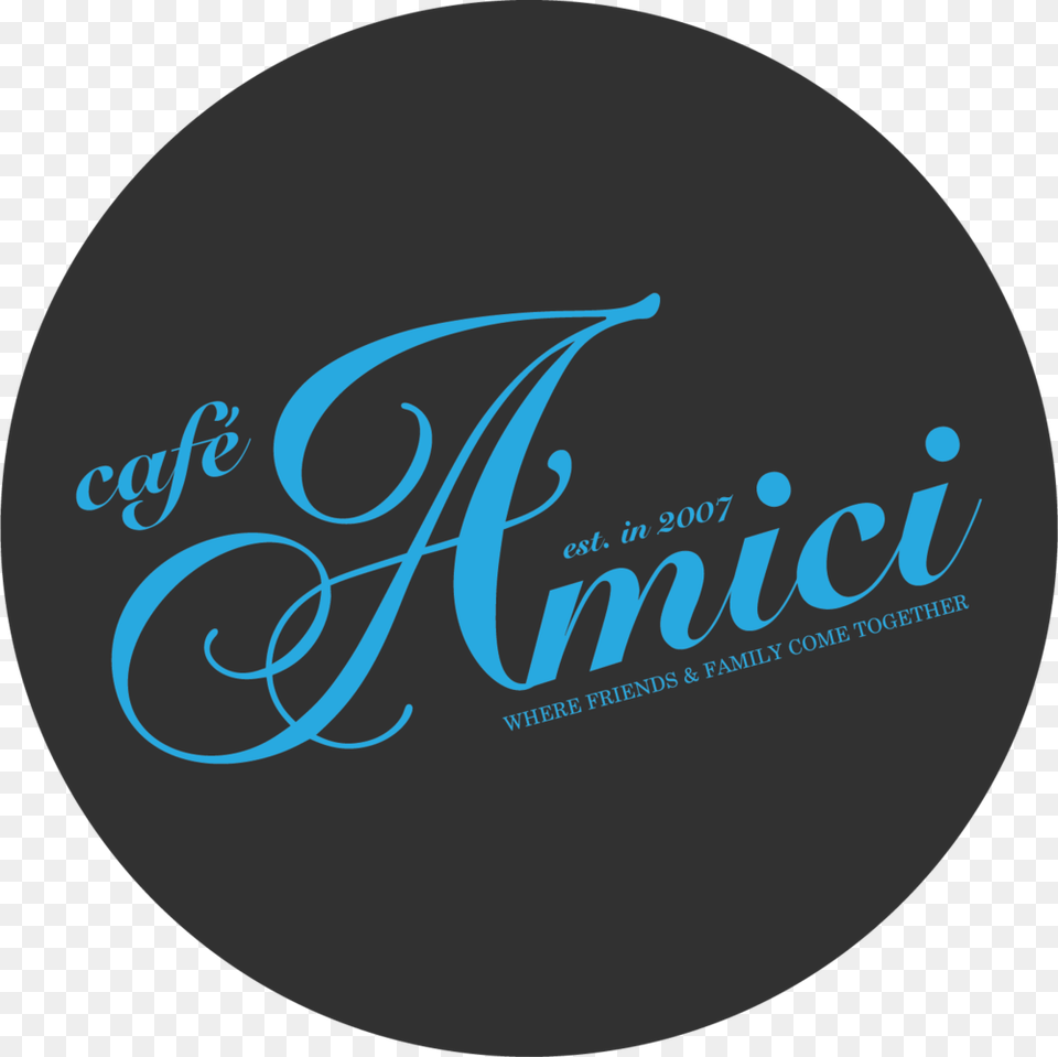 Cafe Amici Circle, Logo, Disk, Text Png