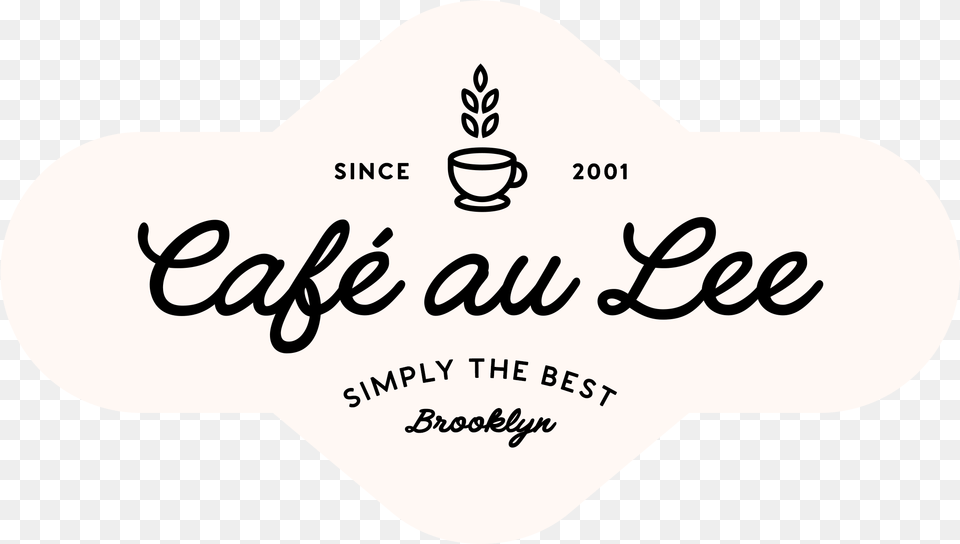 Cafe Au Lee Calligraphy, Logo, Handwriting, Text, Beverage Free Png