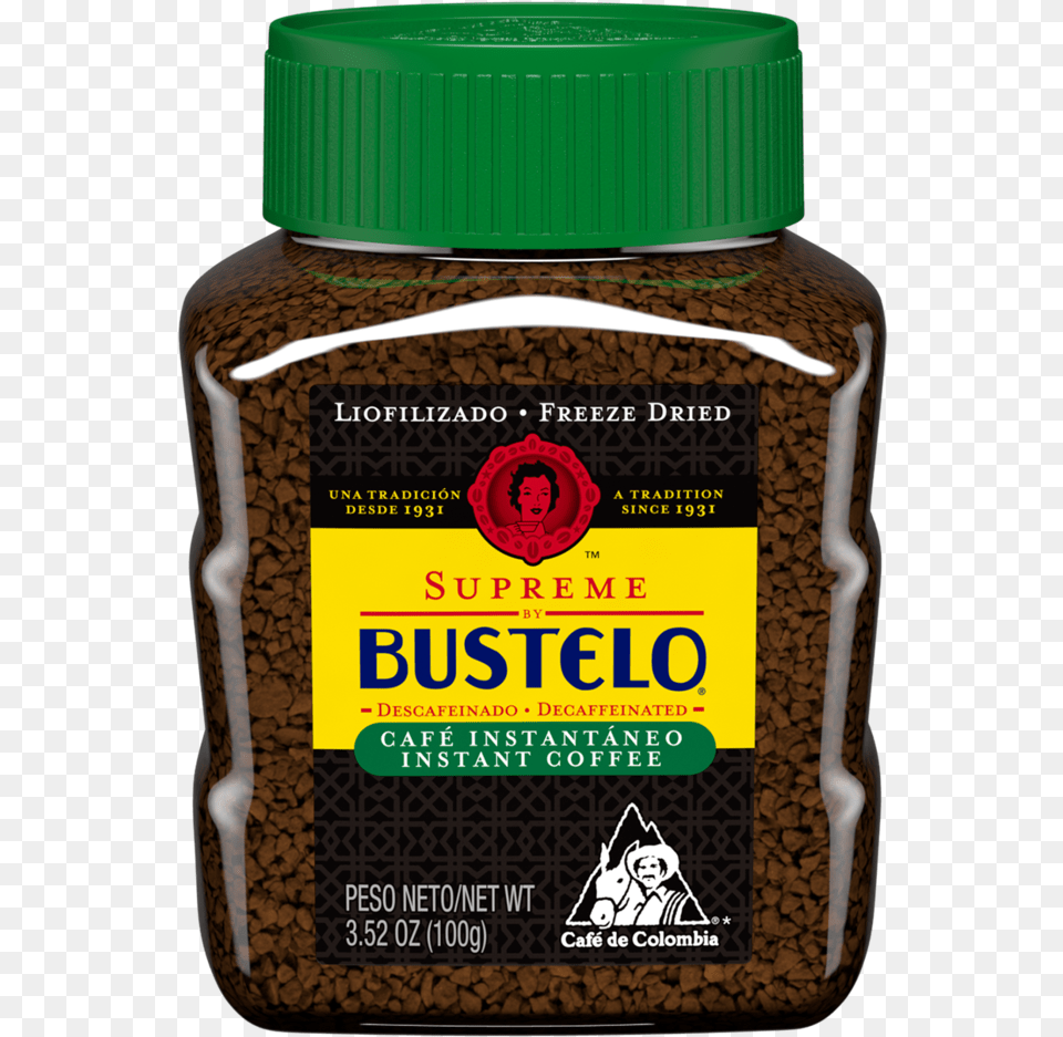 Cafe Bustelo Supreme Instant, Jar, Face, Head, Person Free Png Download