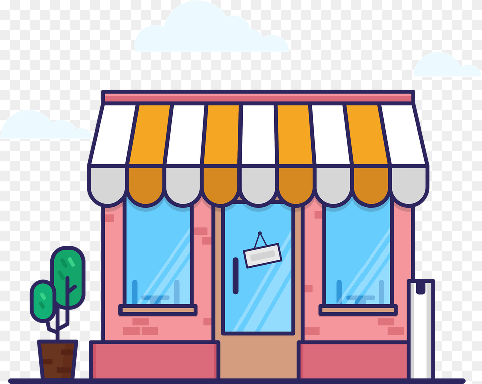 Cafe Clipart, Awning, Canopy, Outdoors Free Transparent Png
