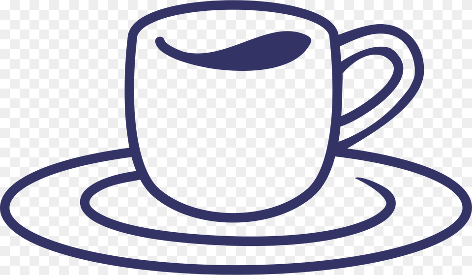Cafe Clipart, Saucer, Cup, Clothing, Hat Png Image