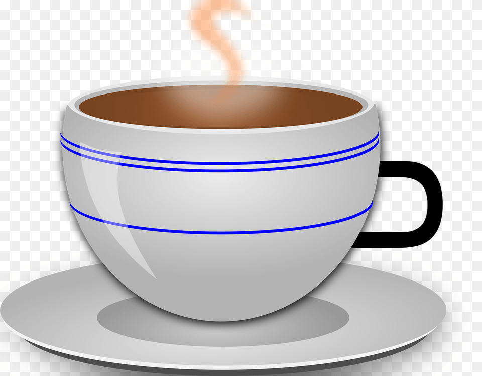 Cafe Clipart, Cup, Saucer, Beverage, Coffee Png Image
