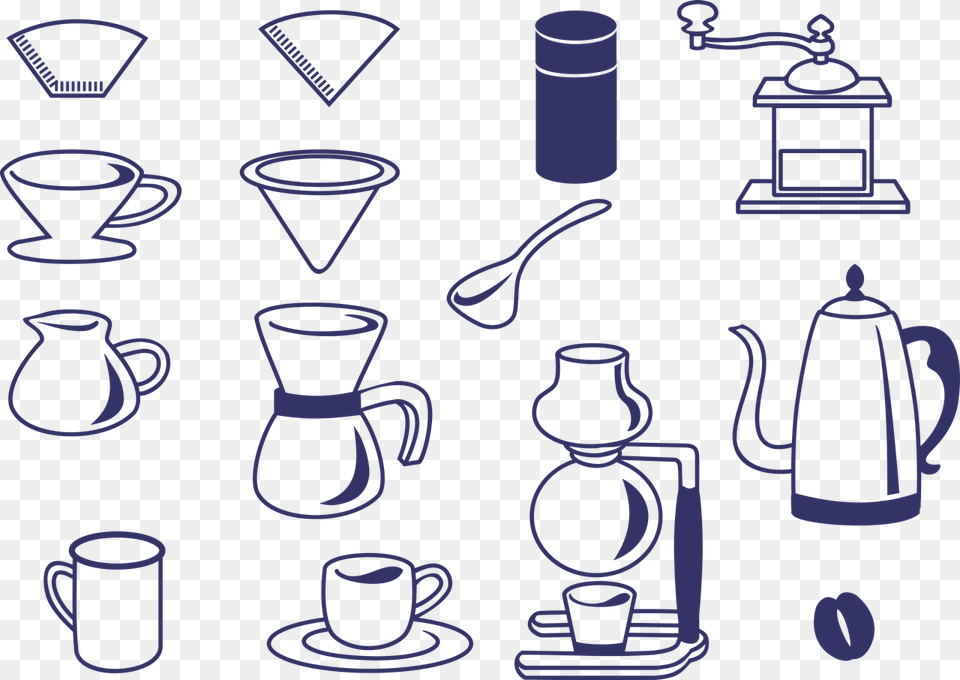 Cafe Coffee Icon Dripper Mill Coffee Siphon Alat Alat Kopi Animasi, Pottery, Beverage, Coffee Cup Free Transparent Png