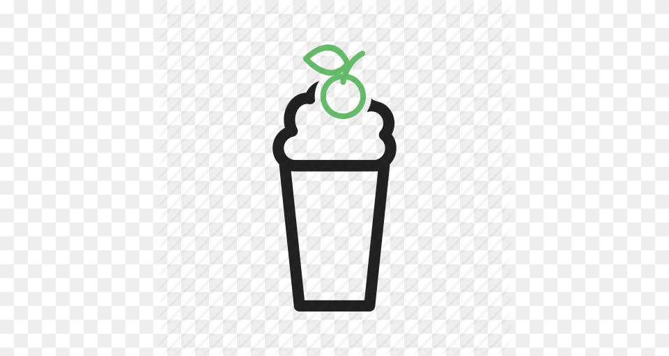 Cafe Color Drink Glass Milkshake Straw Strawberry Icon, Bottle, Shaker Free Png Download